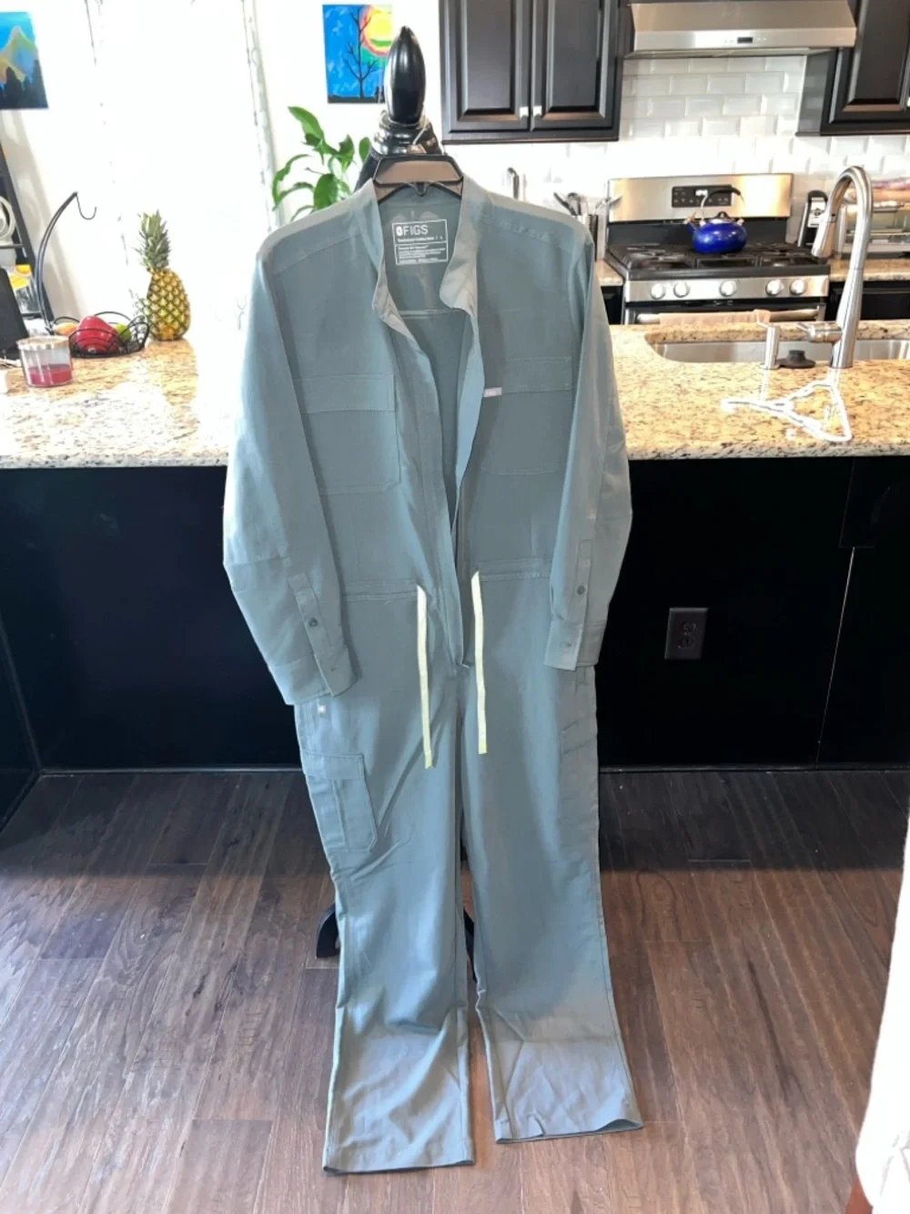 Figs Sage Utility Jumpsuit with Drawstring - Picture 1 of 1